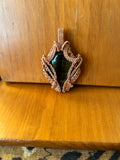 Blue Tiger’s Eye Copper Wire Wrapped Pendant